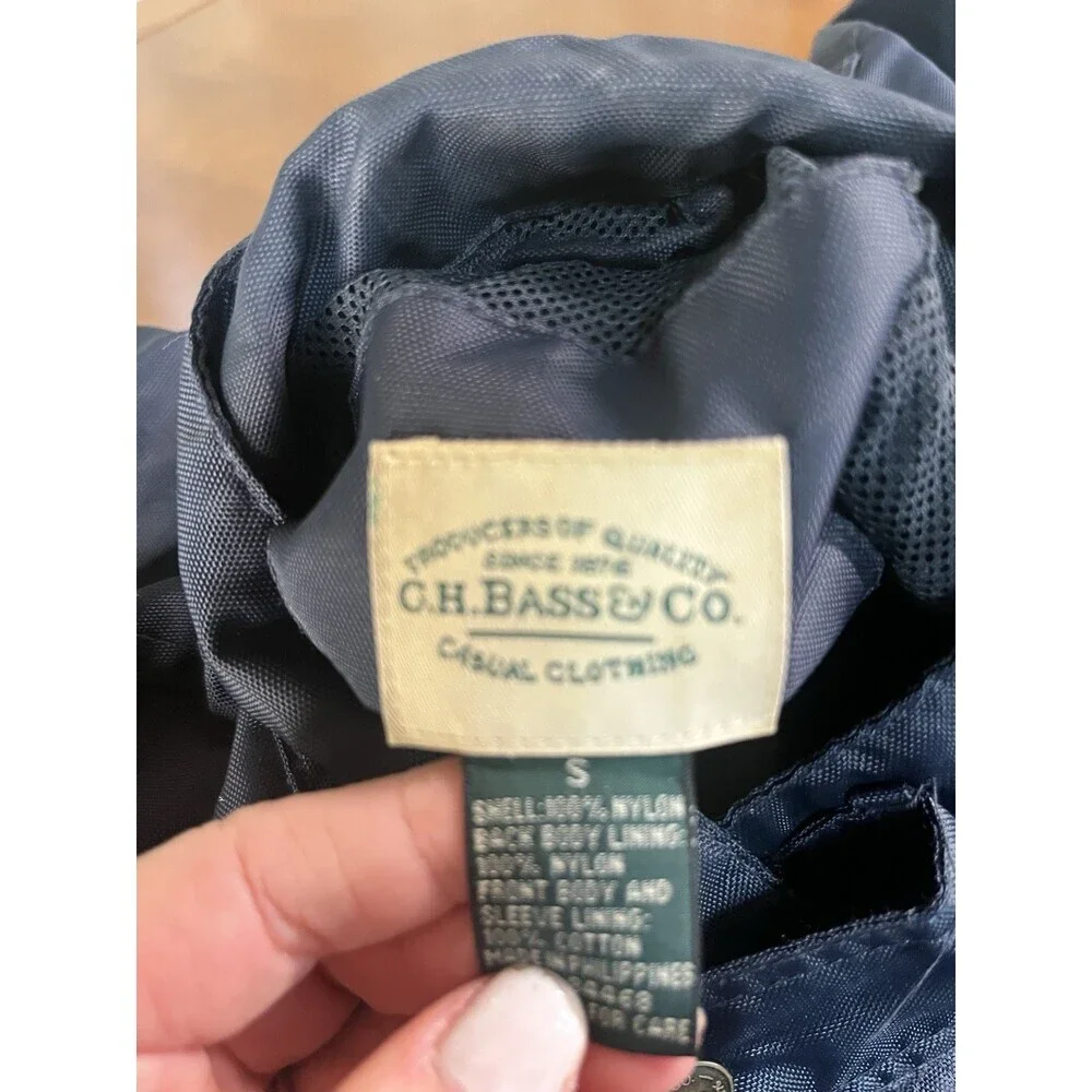 G. H. Bass Men’s Nylon Utility Jacket Navy - Picture 3 of 12